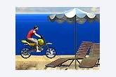 На мотоцикле по пляжу