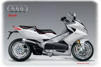 Дитя злиття: максискутер Audi SC-1 Superscooter Concept знаходить зримі обриси