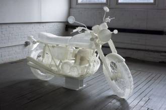 Художник напечатал на 3D принтере мотоцикл