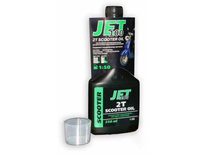 масло jet 100 2t scooter oil (250ml)