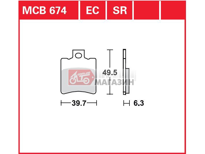 тормозные колодки дисковые trw-lucas mcb 674