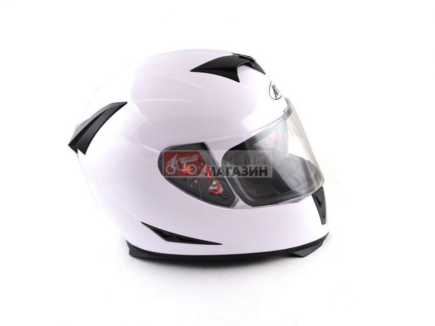 шлем (интеграл с очками) ataki ff311 solid белый г