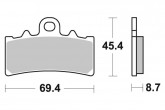 Гальмівні колодки BRAKING BR 952CM55