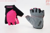 Перчатки без пальцев M черно-розовые, с гелевыми вставками под ладонь SBG-1457 SPELLI