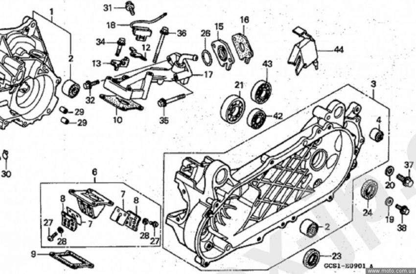 Honda lead 50 схема