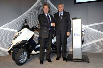 Piaggio і Enel підписали угоду щодо розвитку електротехніки