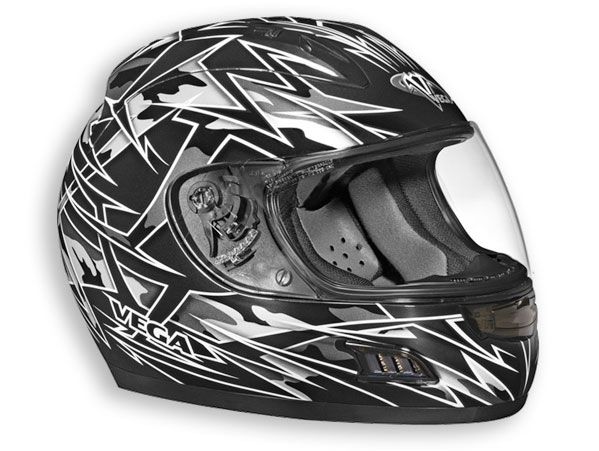 шлем vega altura havoc серый/черный глянцевый
