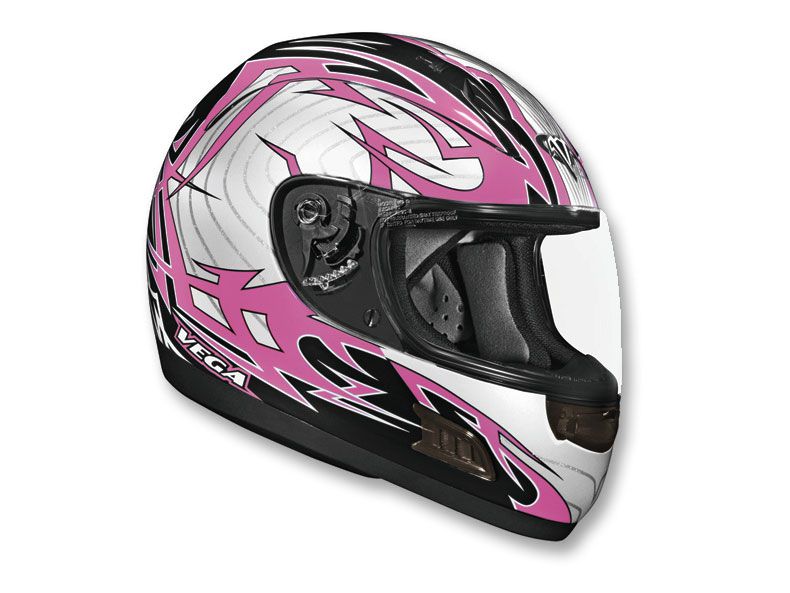 шлем vega altura stryker розовый/черный глянцевый