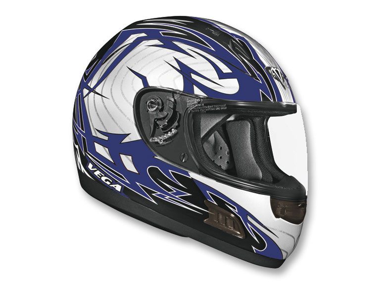 шлем vega altura stryker синий/черный глянцевый