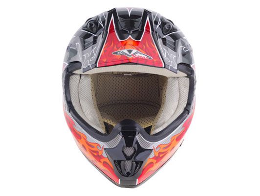 шлем (кроссовый) nbx-pro blaze красный черный глян