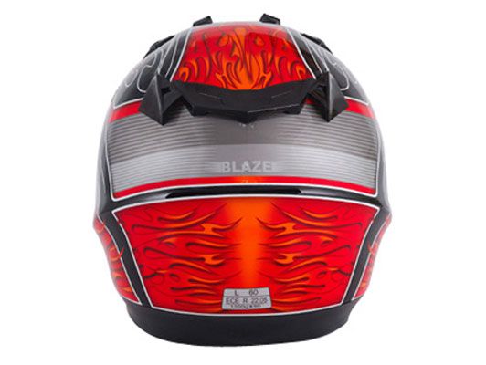 шлем (кроссовый) nbx-pro blaze красный черный глян