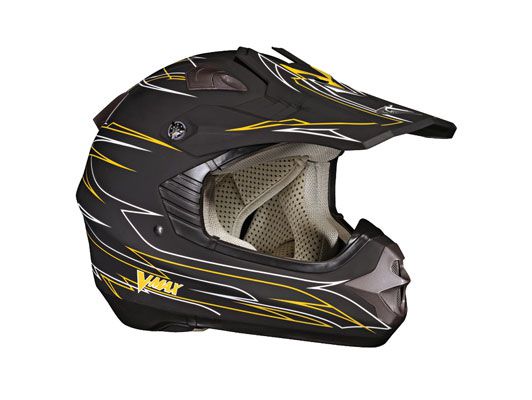 шлем (кроссовый) nbx-pro pinstripe желтый черный м