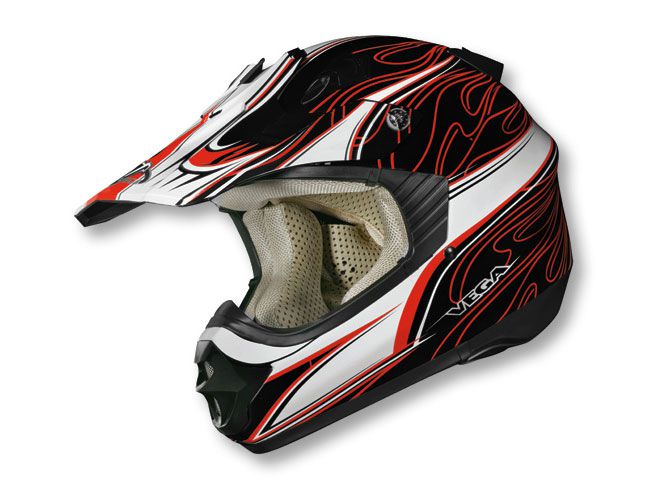 шлем (кроссовый) nbx-pro scorch красный черный гля