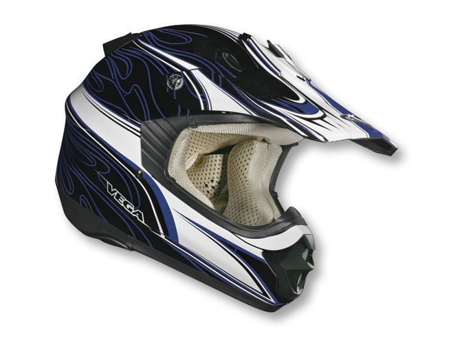 шлем (кроссовый) nbx-pro scorch синий черный глянц