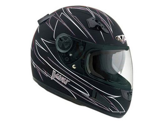 шлем vega hd 188 pinstripe серый/черный матовый
