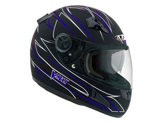шлем vega hd 188 pinstripe синий/черный матовый
