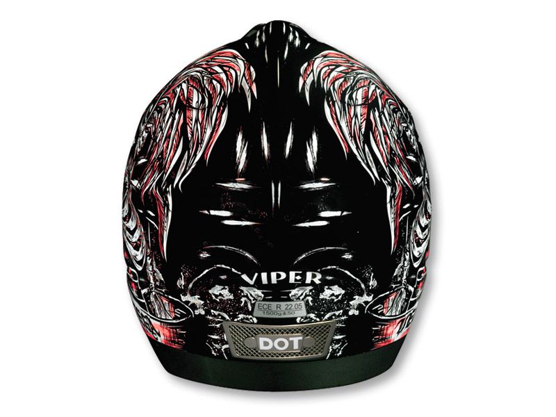 шлем (кроссовый) nbx-1 (viper) skeleton черный гля