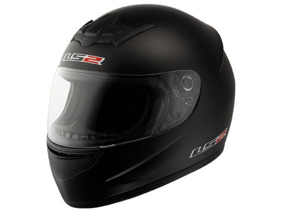 шлем (интеграл) ls2 ff351 solid черный матовый