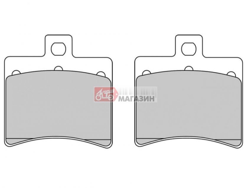 тормозные колодки  ferodo fdb2090ag (51.1x53.5x9.5