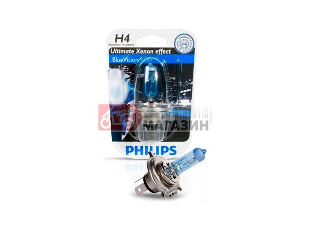галогенная лампа philips bluevision moto 12342bvub