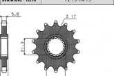 Зірка передня SUNSTAR SS 34713