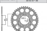 Задня зірка легкосплавная SUNSTAR SS 5-3356-43
