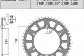 Задня зірка легкосплавная SUNSTAR SS 5-3619-50
