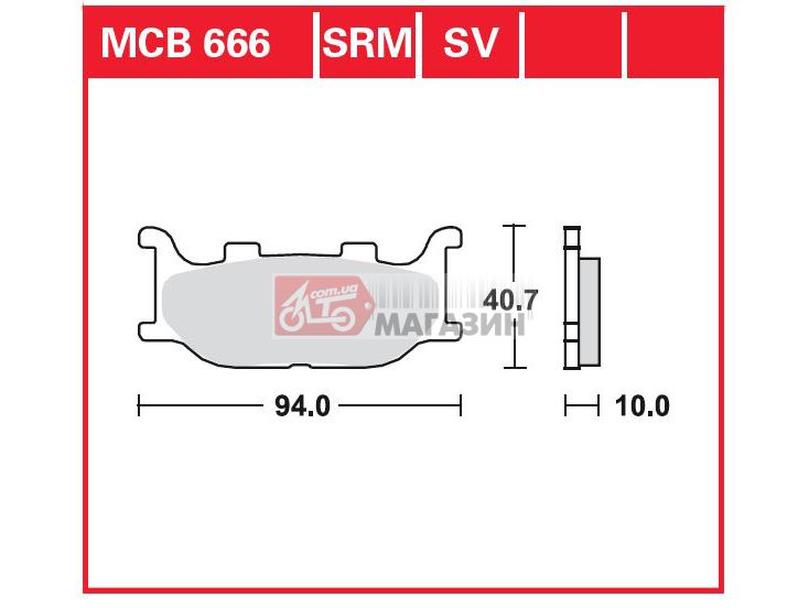 тормозные колодки дисковые trw-lucas  mcb 666 sv