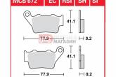 Гальмівні колодки дискові TRW-LUCAS MCB672SI