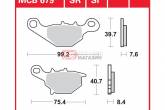 Гальмівні колодки дискові TRW-LUCAS MCB679