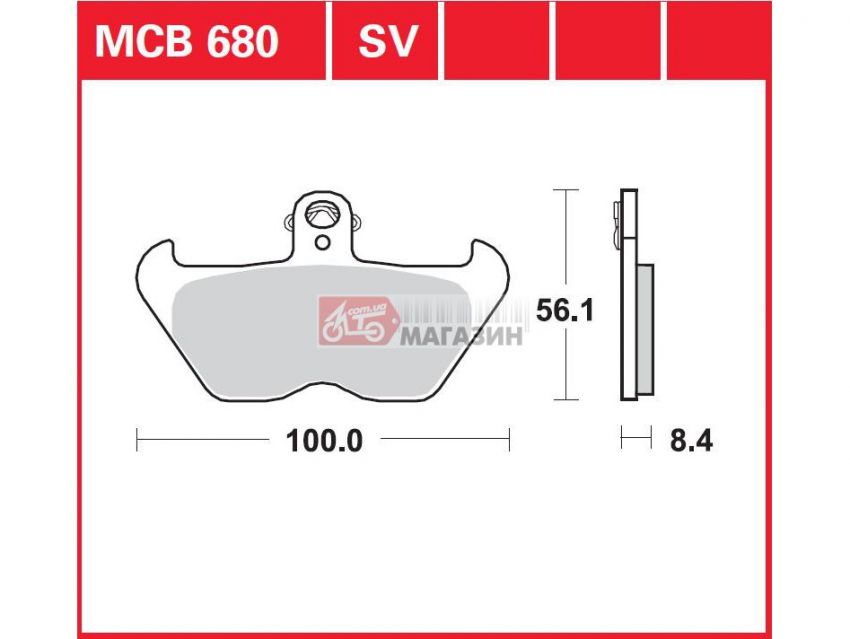 тормозные колодки дисковые trw-lucas mcb 680