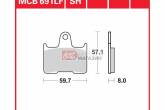 Гальмівні колодки дискові TRW-LUCAS MCB691SH