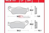 Гальмівні колодки дискові TRW-LUCAS MCB707SH