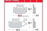 Гальмівні колодки дискові TRW-LUCAS MCB724SI