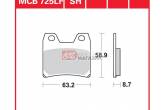 Гальмівні колодки дискові TRW-LUCAS MCB725SH