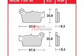 Гальмівні колодки дискові TRW-LUCAS MCB739RSI