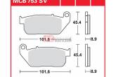 Гальмівні колодки дискові TRW-LUCAS MCB753SV