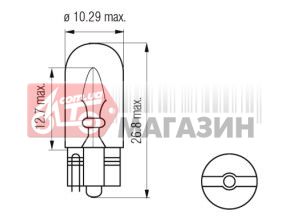 лампа поворотов 12v/3w t10 (цвет - желтый)