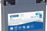 Аккумулятор гелевый EXIDE GEL12-19 19Ah 170A (L185*W81*H170mm)