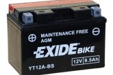 Аккумулятор гелевый EXIDE YT12A-BS 9,5Ah 130A (L150*W87*H105mm)