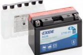 Аккумулятор гелевый EXIDE YT9B-BS 8Ah 110A (L150*W70*H105mm)