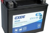 Аккумулятор гелевый EXIDE YTX12-BS 10Ah 150A (L150*W87*H130mm)