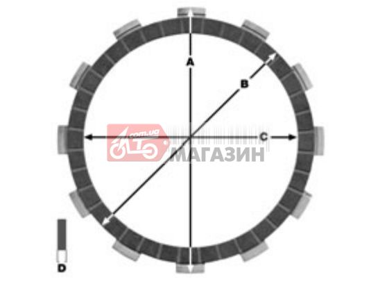 комплект фрикционных дисков сцепления lucas mcc129