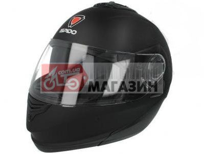 шлем (модуляр flip-up) ispido hybrid черный матовы
