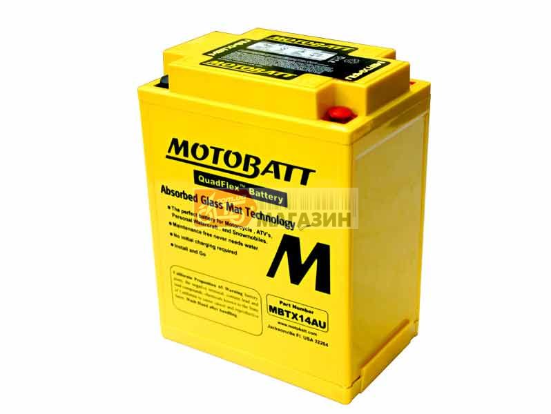 аккумуляторная батарея motobatt mbtx14au (agm)