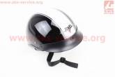 Шлем-каска BLD-150 черный/белый глянцевый