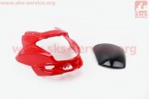 Пластик обтічник фари + ветровики, ЧЕРВОНИЙ Viper V150A (Street)