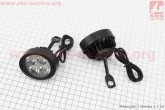 Фара додаткова світлодіодна вологозахисна (65*55mm) - 4 LED з кріпленням під дзеркало 2шт