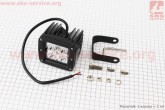 Фара додаткова світлодіодна вологозахисна - 4 LED з кріпленням, прямокутна 82*76мм
