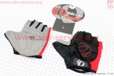 Перчатки без пальцев M-черно-красные, с мягкими вставками под ладонь PEARL iZUMi